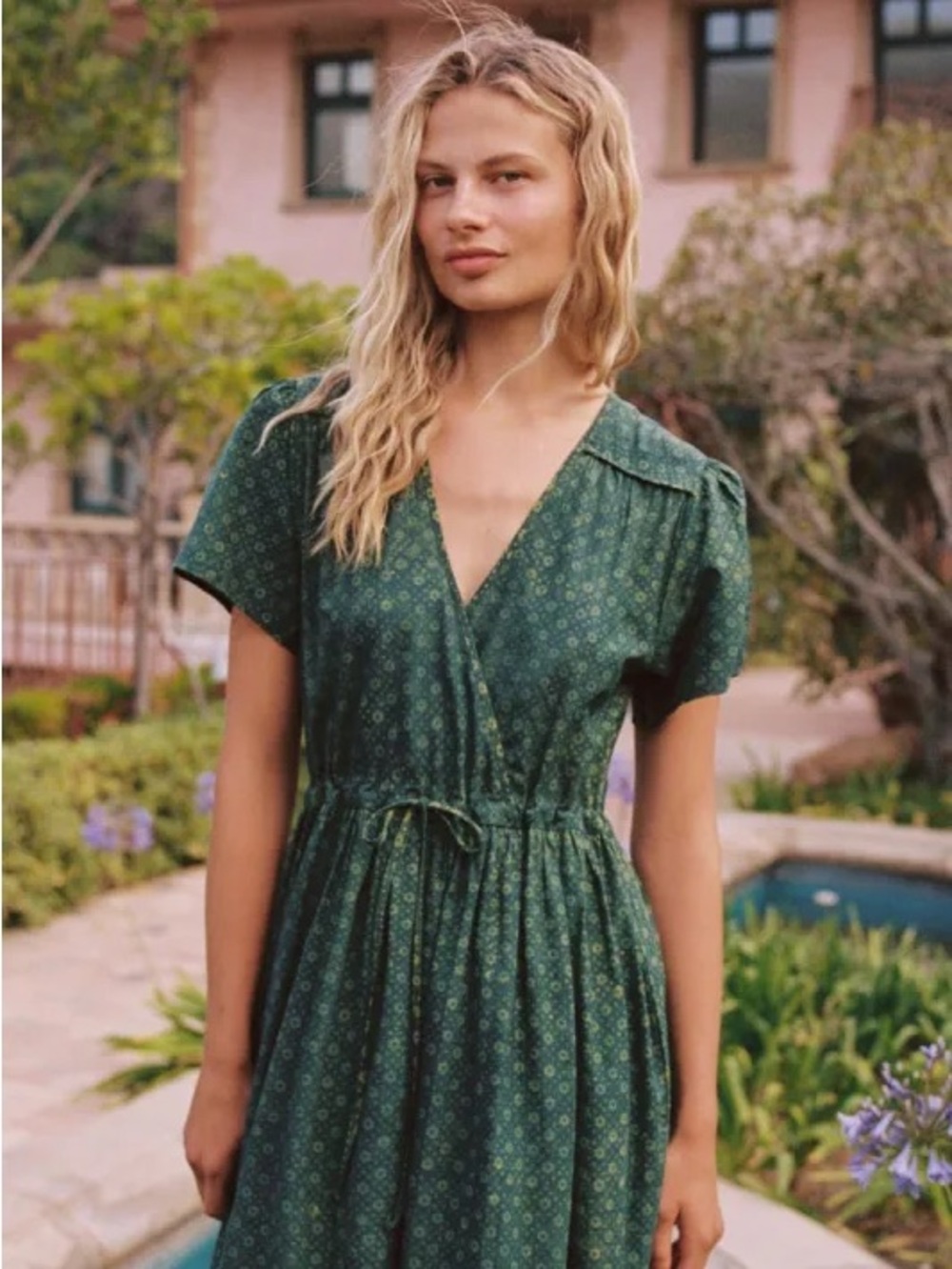 Christy Dawn The Dawn Dress in Green Dot Petunia